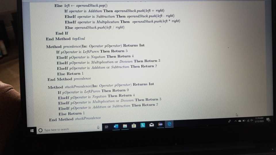 parenthesis right Paren div binary add dlist expressions queue E Stack sub