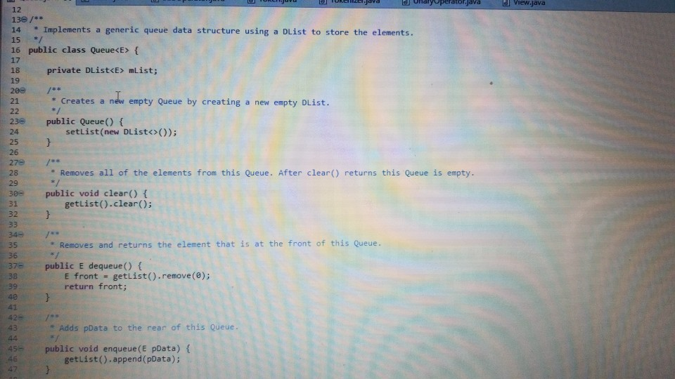 expression) Returns Double Create operator Stack - Stores Operators Create operandStack --