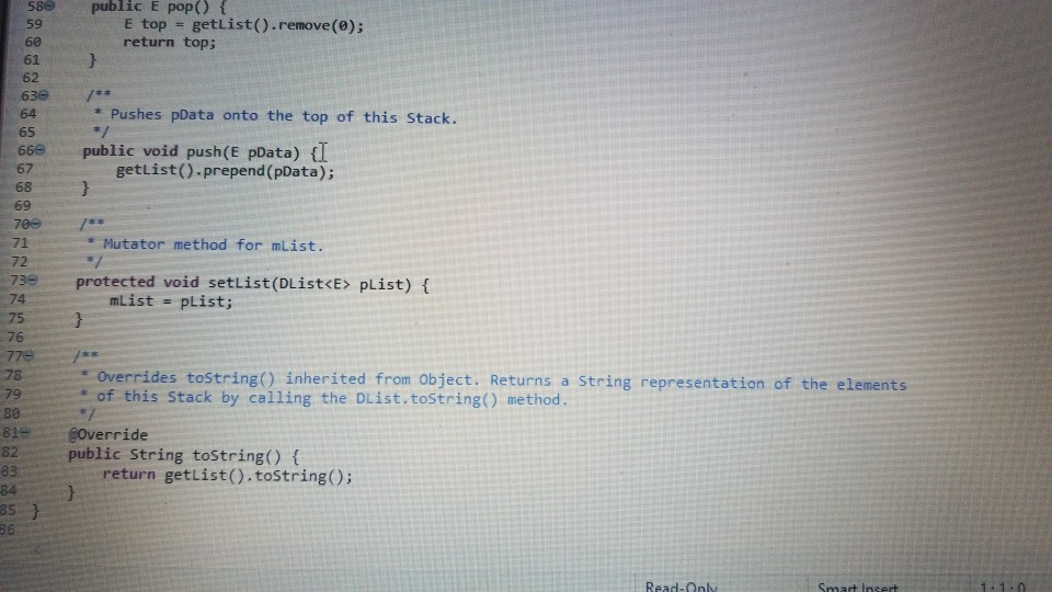 Then Convert token to LeftParen object named paren operator Stack.push(paren) ElseIf token