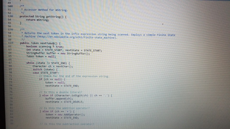 to Operator object named operator While keep Evaluating returns True Do topEvall)