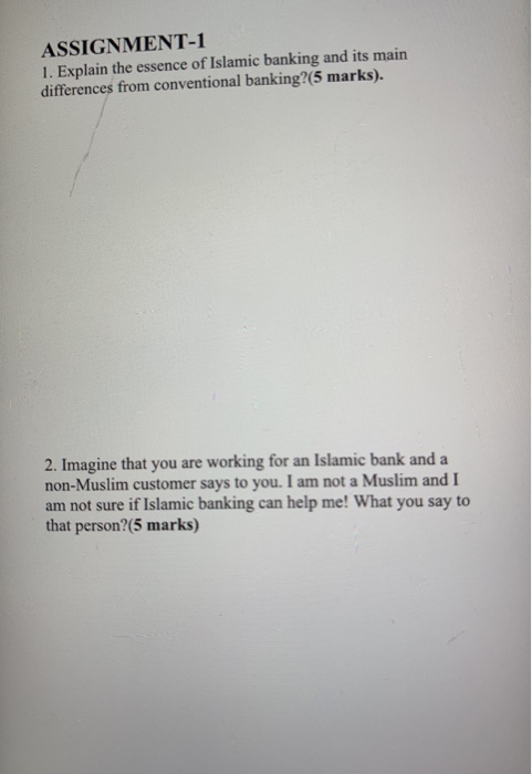 the essence of Islamic banking and its main differences from conventional banking?(5
