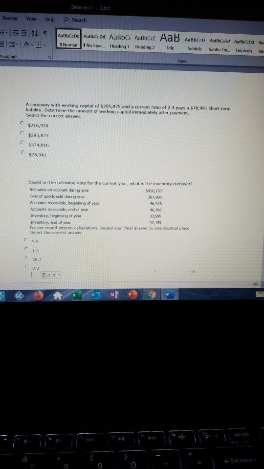  Documenti - Word Review View Help Search t 1 Normal 1