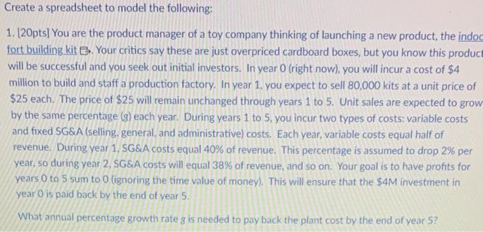 Request: Add formula text for outcomes on excel Create a spreadsheet to