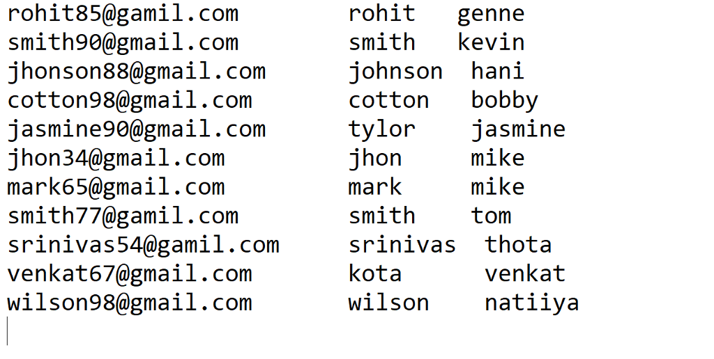 Create a program that read the attached studentData.txt file above, and: -