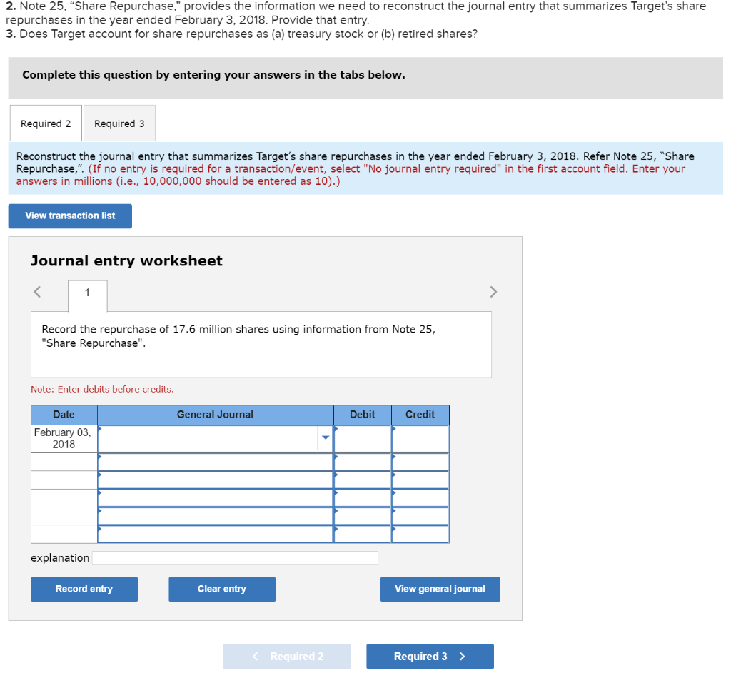 2. Note 25, Share Repurchase," provides the information we need to