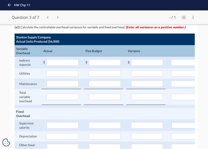the year, Stanton estimated variable overhead costs to be $13 per unit