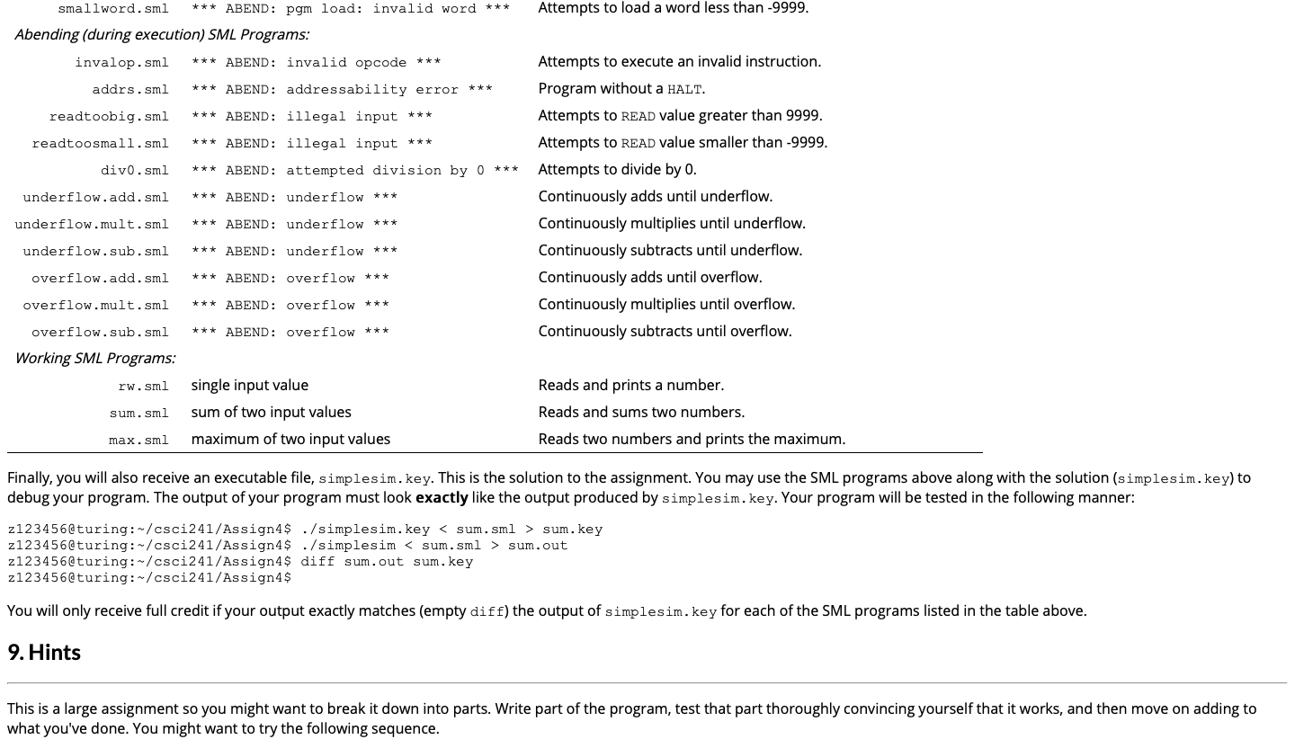 that we will call the Simplesim. As its name implies it is