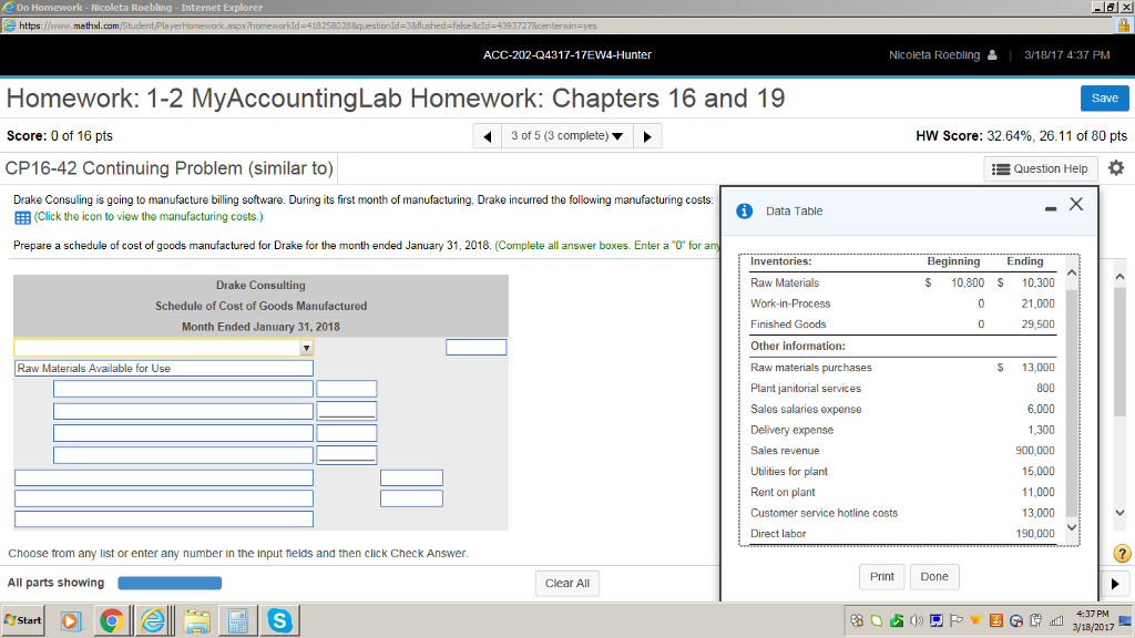 DrakeDrake Consuling is going to manufacture billing software. During its first month