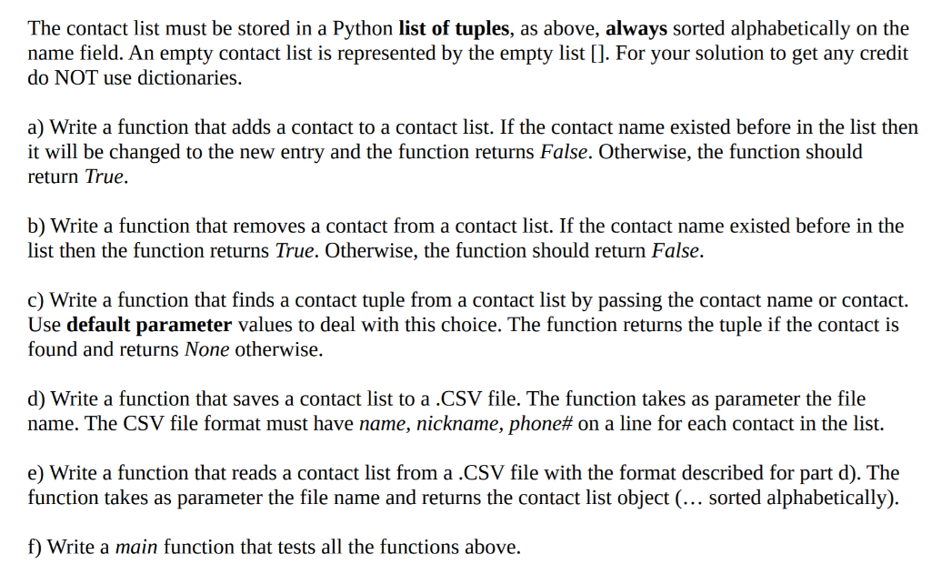 and annotations. Use try/except and in case of an error print a