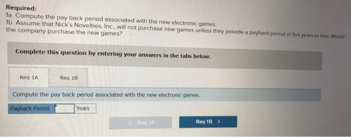 Simple Rate of Return (L013-1, L013-6) (The following information applies to the