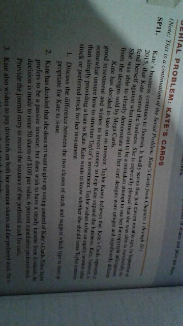 Commin Soc,910 P 0.030 SERIAL PROBLEM KATE'S CARDS fend herself against what