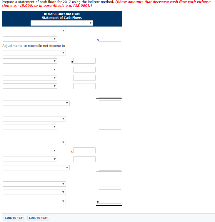 CORPORATION Comparative Balance Sheets December 31 2017 2016 Cash Accounts receivable Land