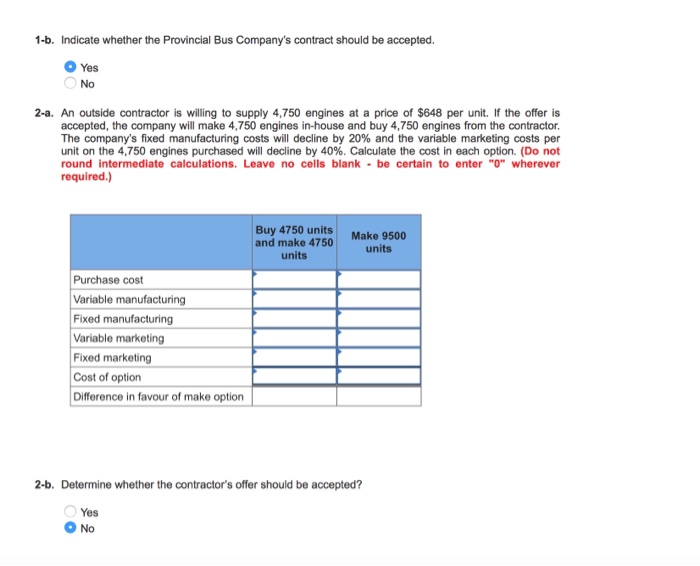 and Whether to Make or Buy (LO1 - CC4, 5) The Engine