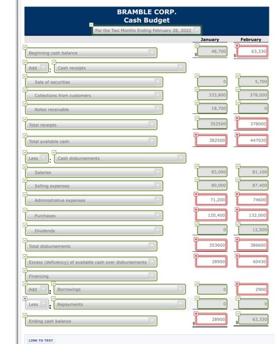 thanks Problem 7-08A Your answer is partially correct. Try again. Bramble Corp.