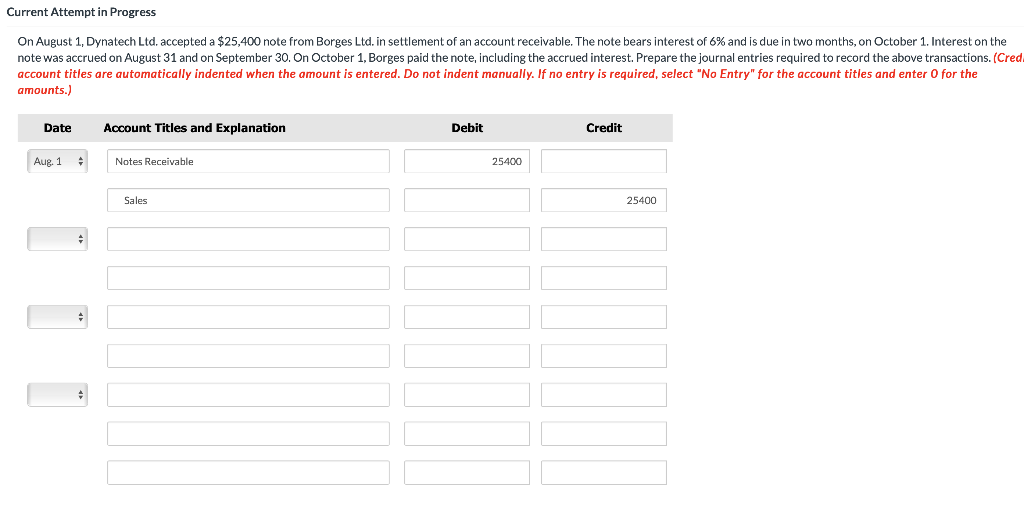 Current Attempt in Progress On August 1, Dynatech Ltd. accepted a