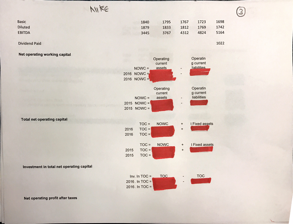 worksheet includes the Balance Sheet and the Income Statement of the respective