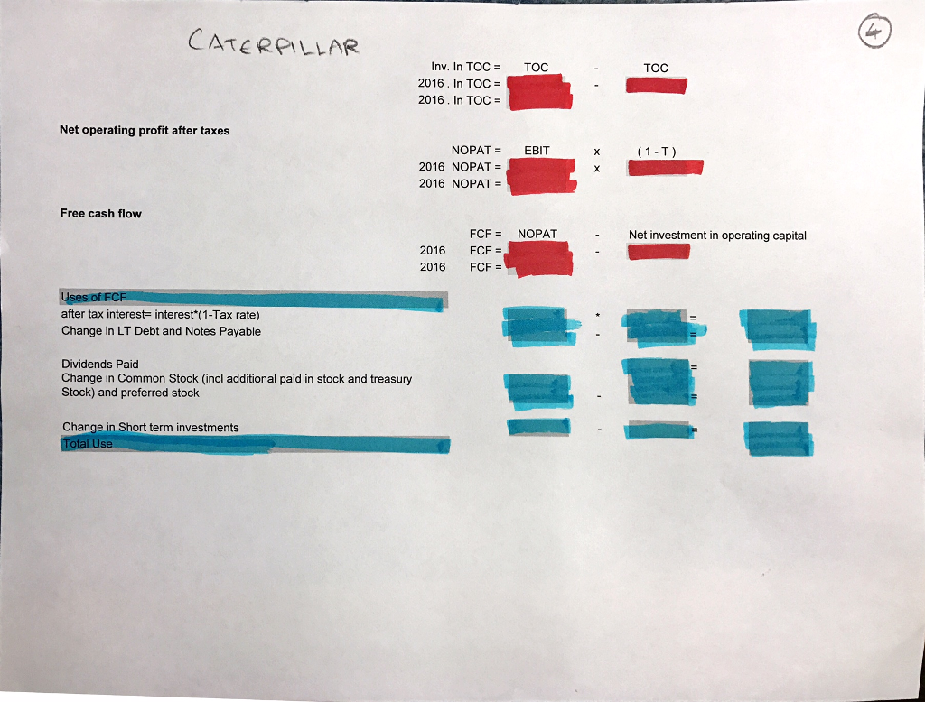 the FCF calculations. When you have completed the worksheet for Nike and