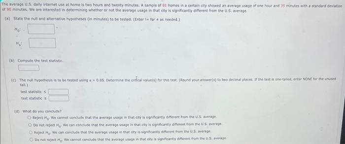  The average U.S, daily internet use ot home is two hours