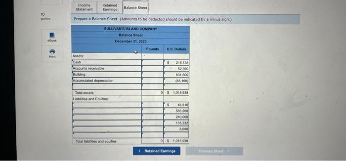 in the amount of 80.000 pounds. The subsidiary immediately borrowed 190,000 pounds