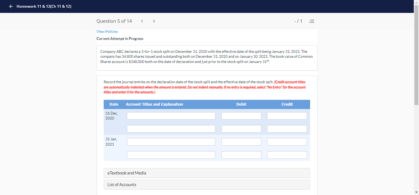  f Homework 11 & 12(Ch 11 & 12) Question 5 of