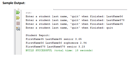 I need help writing this code in java using entry level code.