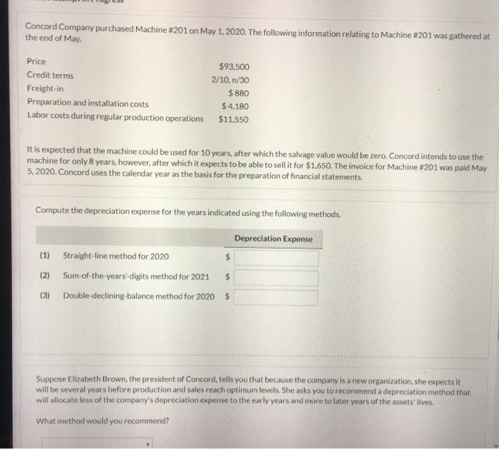  (5) Method: a.) Activity Method b.) Decreasing Change Method c.) Special