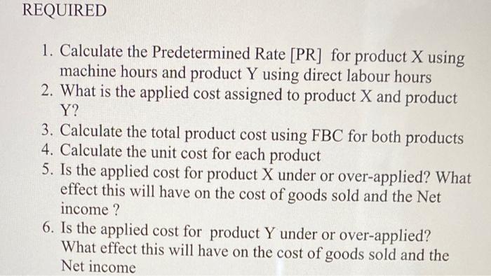 overhead costs and cost drivers for next year Expenses /cost Selling cost