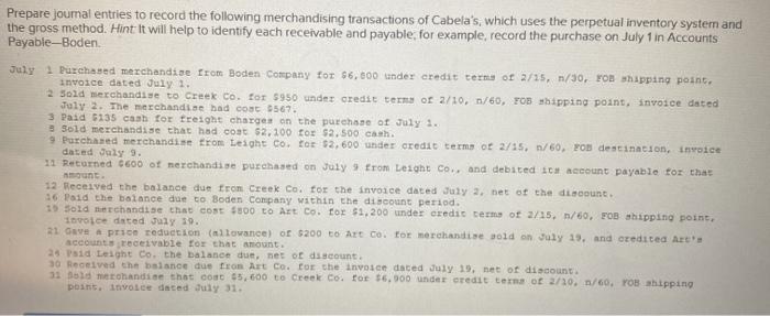  please help me solve here are the journal entry options Prepare