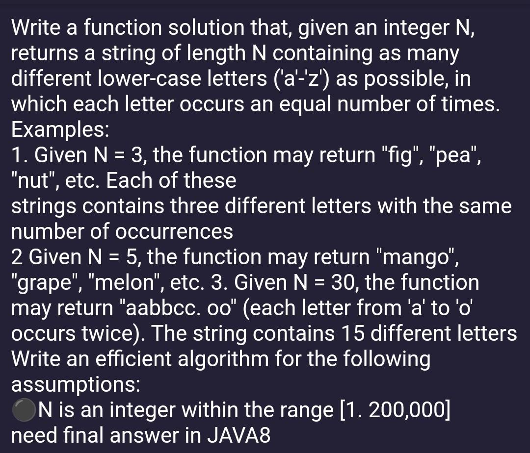  Please solve this in typescript. Thank you 