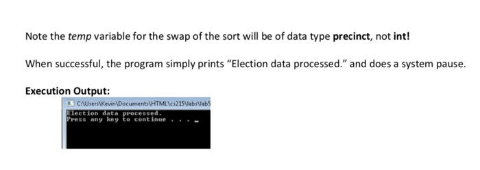 to a file called results.txt as described below. Coding Specifications: data structures.