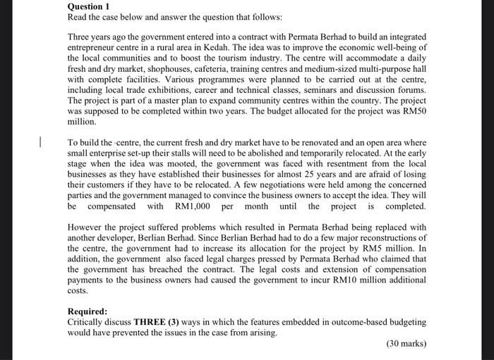 Pls answer asap,tq Read the case below and answer the question that