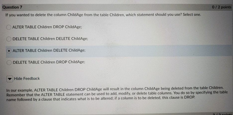 instance of the entity? Select all that apply. There must be a