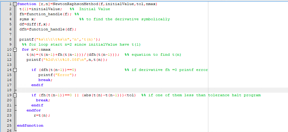 Method To avoid the issue with the computation of the derivative in