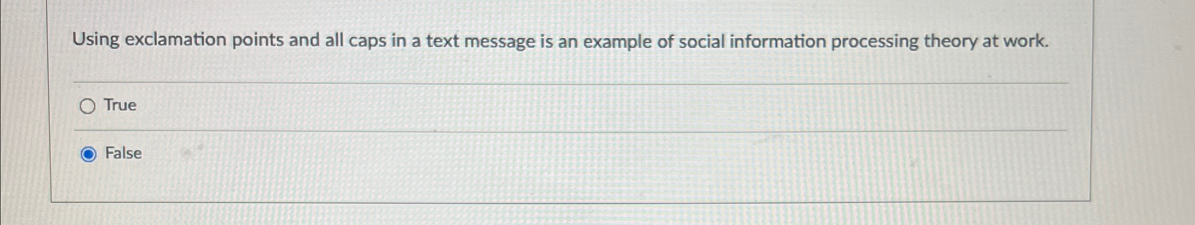  Using exclamation points and all caps in a text message is