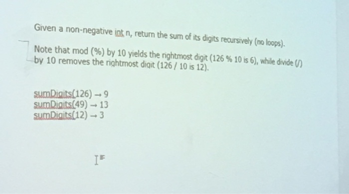  This is a recursion problem for java. Would like a simple