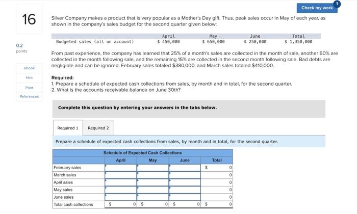 please try and answer all! 16 May June 02 points Check my