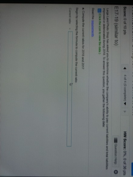 Chapter 17-4 4o 4 (0 complete HW Score: 0%, 0 of 36