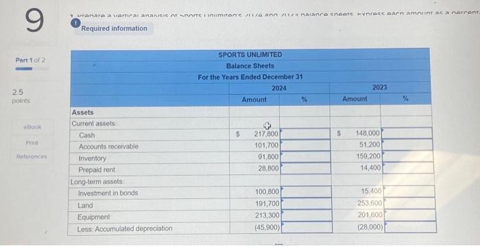 12-2) [The following information applies to the questions displayed below] The balance