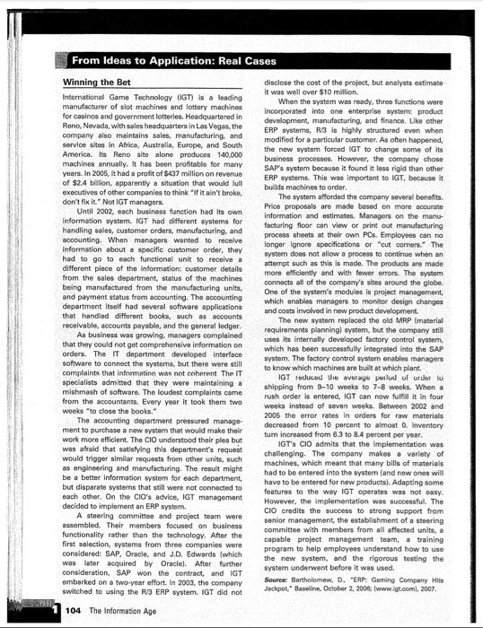 the implementation of the EAP system? 2. How does the new system