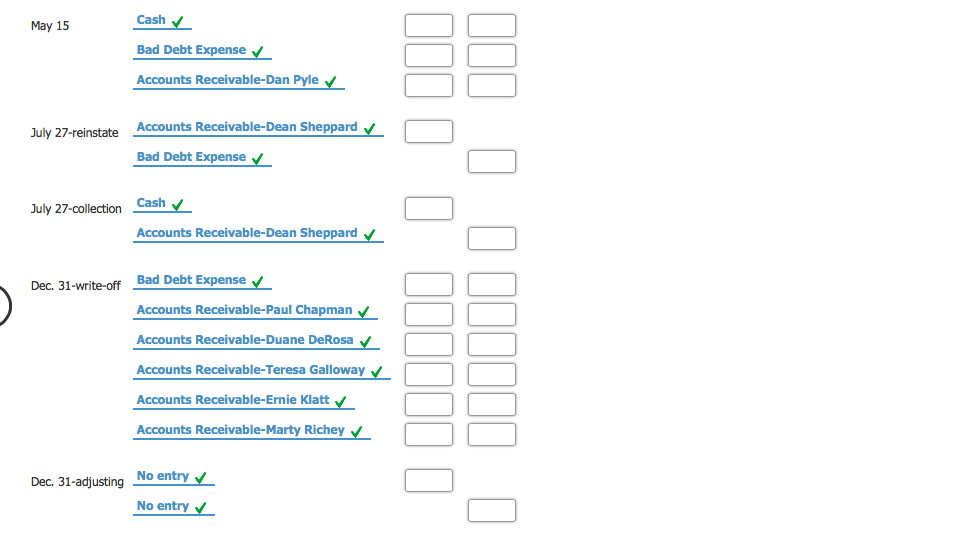 Methods The following selected transactions were taken from the records of Shipway