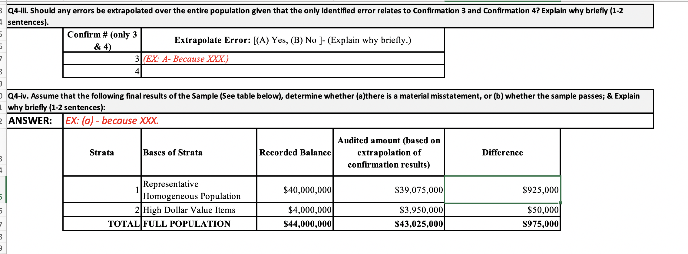 total of 44 confirmations: 43 confirmations as determined by the Non-stat calculation