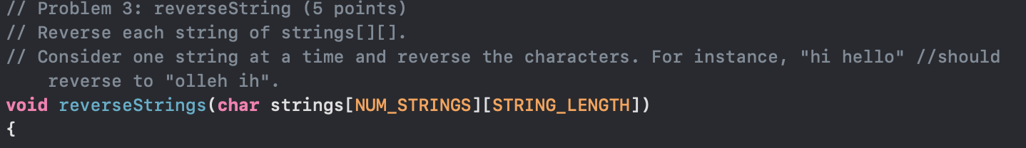  I need help with these two problems written in C //