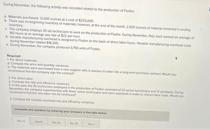 Incorporated, produces various chemical compounds for industrial use. One compound, called Fludex,