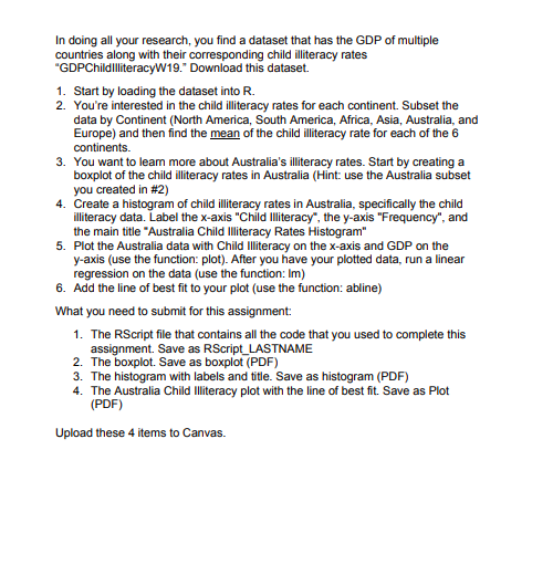 Thank you. Homework 7 Basic Introduction to Coding and R Script 10