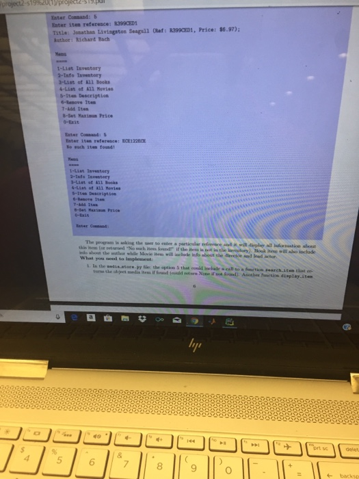 Talble 1: A sasple media library In addition, a book media item