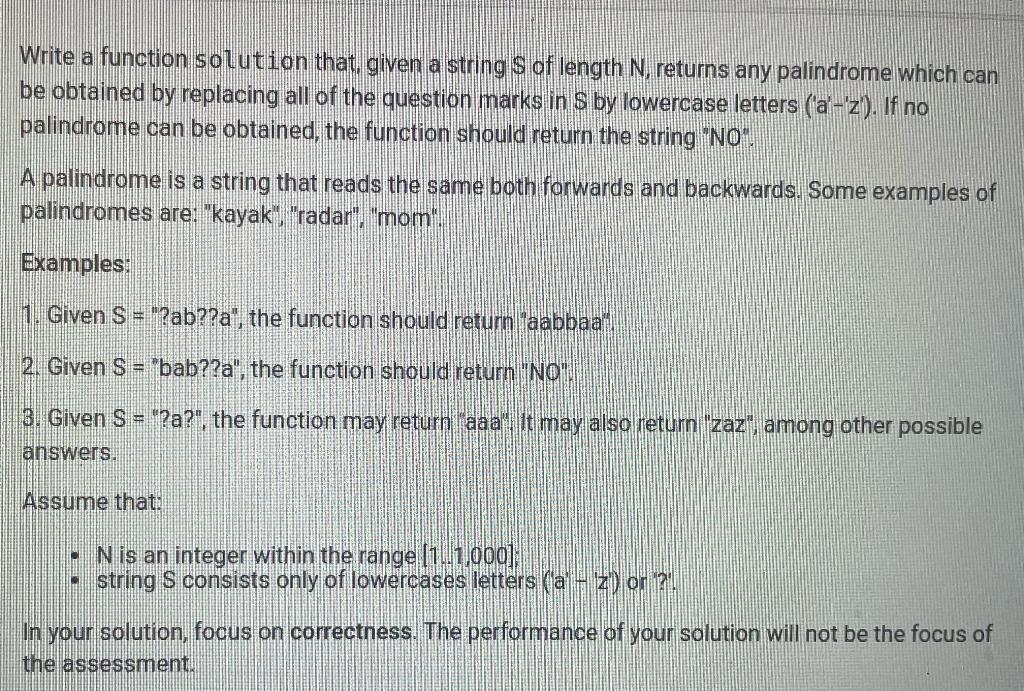  Please solve this in typescript. Thank you 