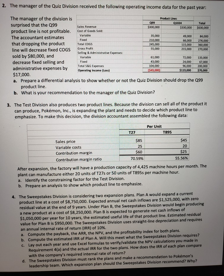 managers on future plans for the company. As the accountant, you've been