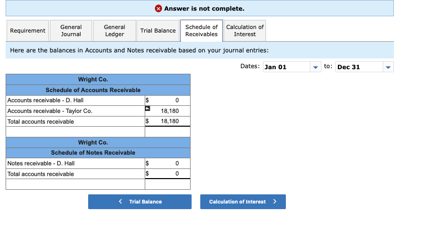 on his past-due account receivable. Made an adjusting entry to record the