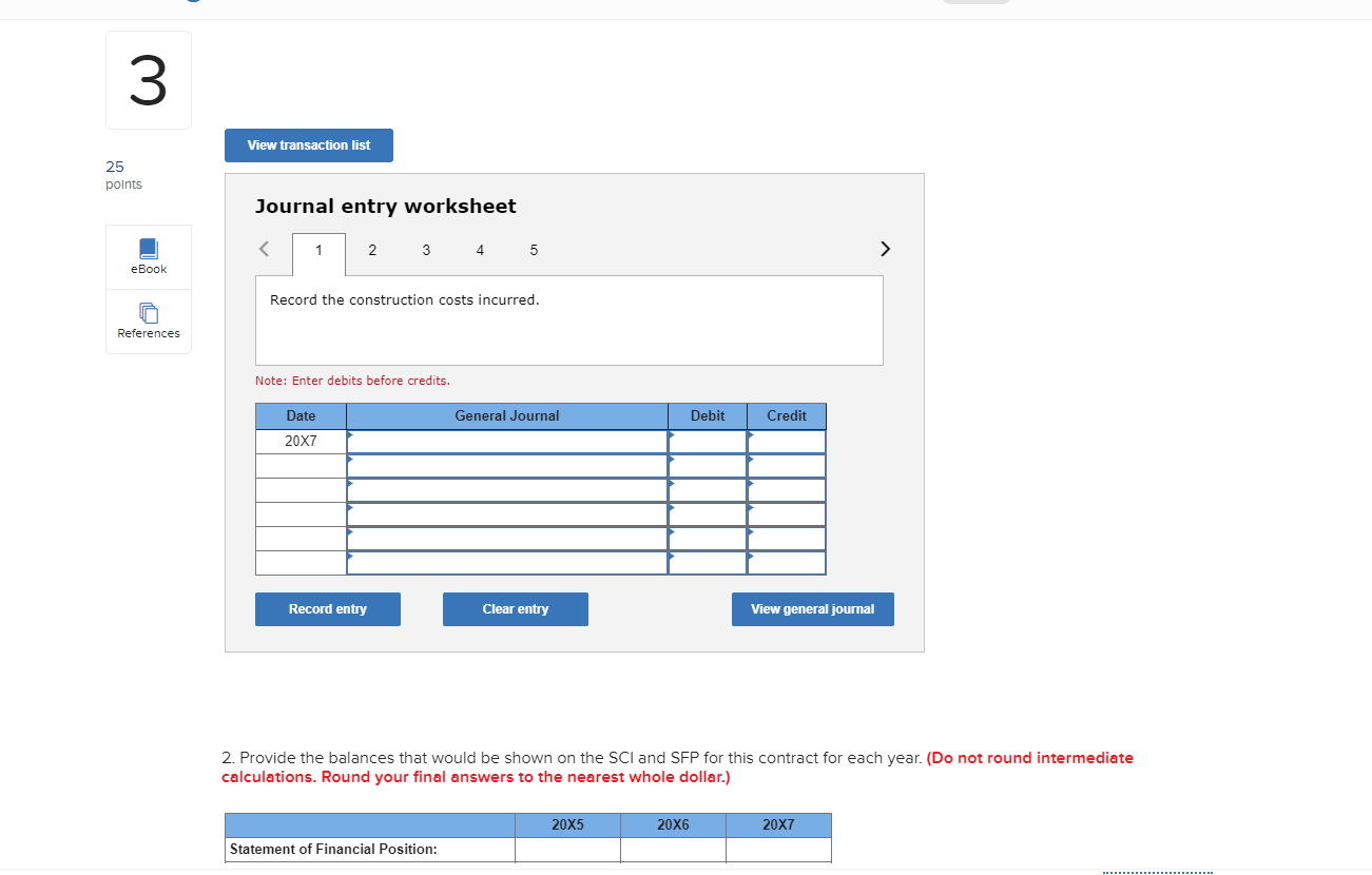 contract period. The contract provides for progress payments. Thrasher's accounting year ends