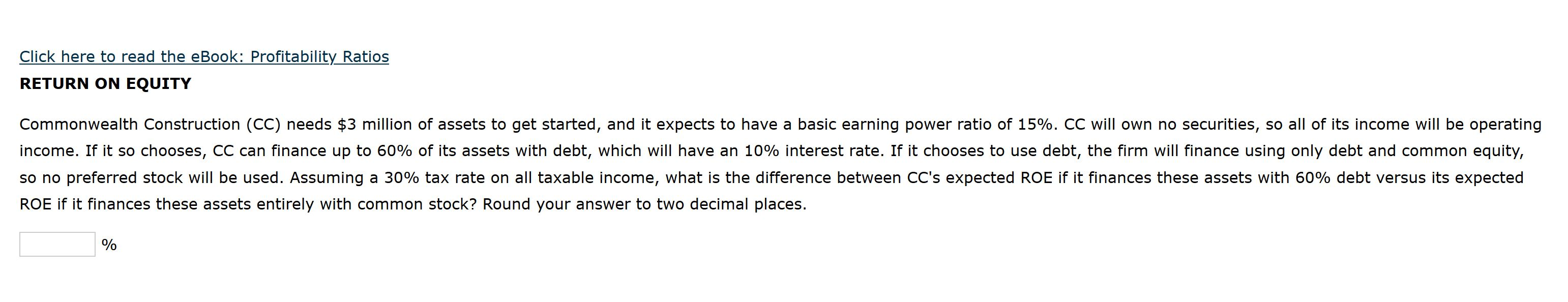  Click here to read the eBook: Profitability Ratios RETURN ON EQUITY